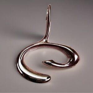 Vintage aged, Silvertone, premier design, pendant, and necklace